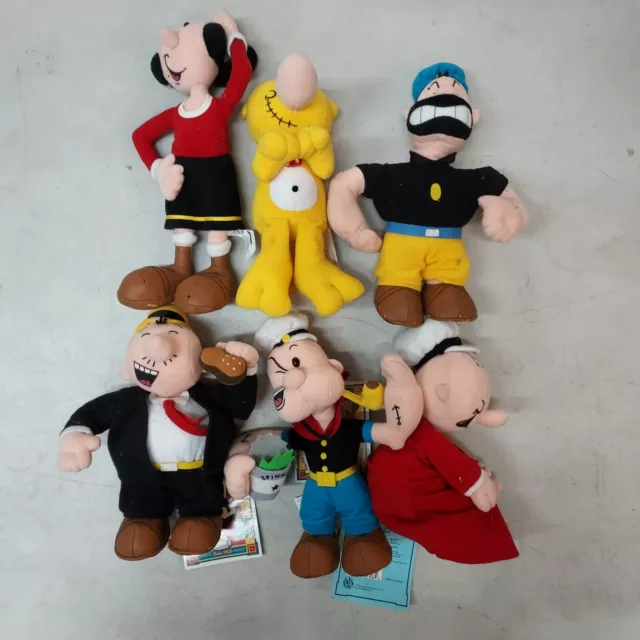 1999 Popeye CVS Plush Set of 6 Including Jeep Bluto Olive Oyl Swee'Pea Wimpy 1999 Popeye CVS Plush Set of 6 Including Jeep Bluto Olive Oyl Swee'Pea Wimpy