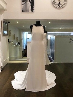 Pronovias Orinoco Taille 12 Blanc Cassé/dentelle queue de poisson 