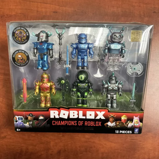 ROBLOX CHAMPIONS OF ROBLOX 15th Anniversary Edition 6 Toy Figure Set w ...