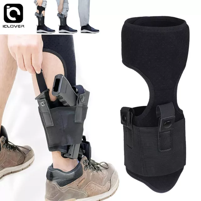 Tactical Ankle Gun Holster Concealed Carry Pistol Ankle Leg With Magazine Pouch