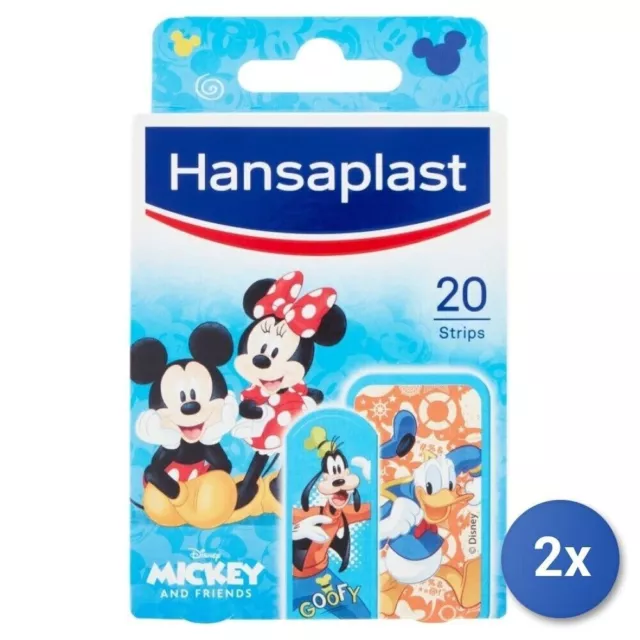 2x Pansements Enfants 20 Pièces Mickey M.Hansaplast