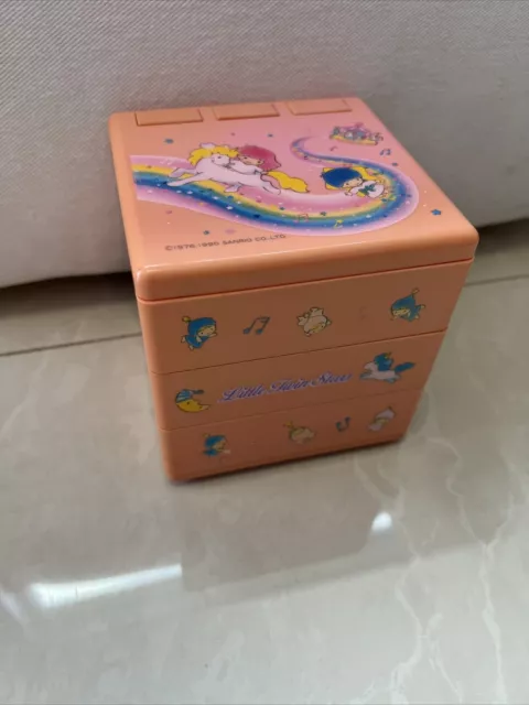 Cute Rare 1990 Vintage Sanrio Twin Little Stars Kiki&Lala 3 Drawer Push Button Cute Rare 1990 Vintage Sanrio Twin Little Stars Kiki&Lala 3 Drawer Push Button