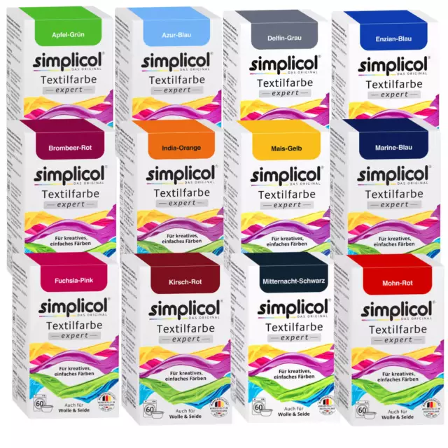 SIMPLICOL Textilfarbe EXPERT für 300g Stoff auch für versch. Farben