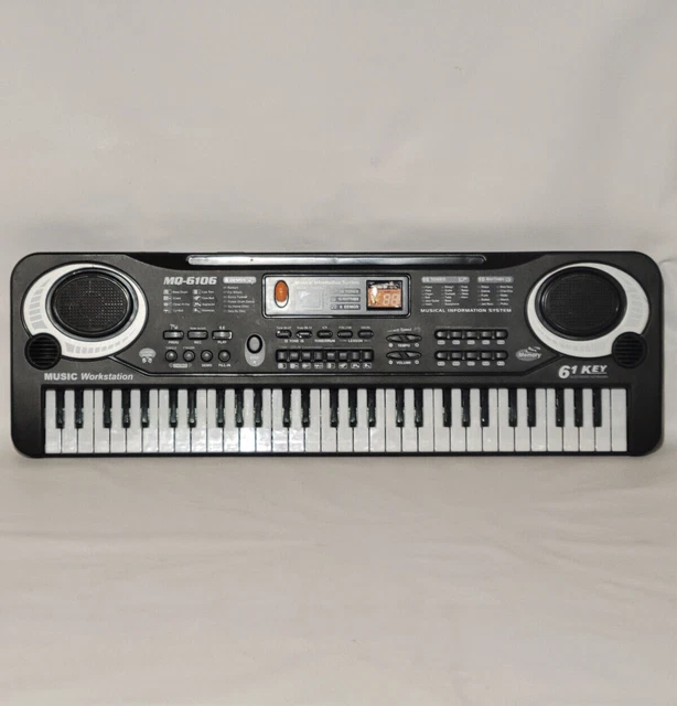 61 KEY BANDSTAND Electronic Toy Keyboard Model MQ6106, No mic 20.07