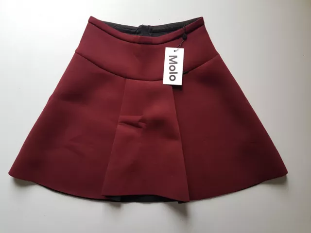 Molo Neoprene Barbie Skirt 11-12 Years Maroon Boysenberry Melange