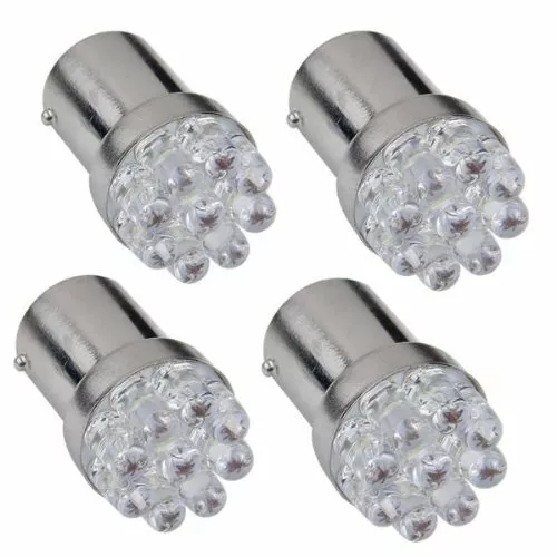 4x Ampoules LED BA15S 9SMD Blanc 6000K Lampe Veilleuses Frein Camion 4x4 24V
