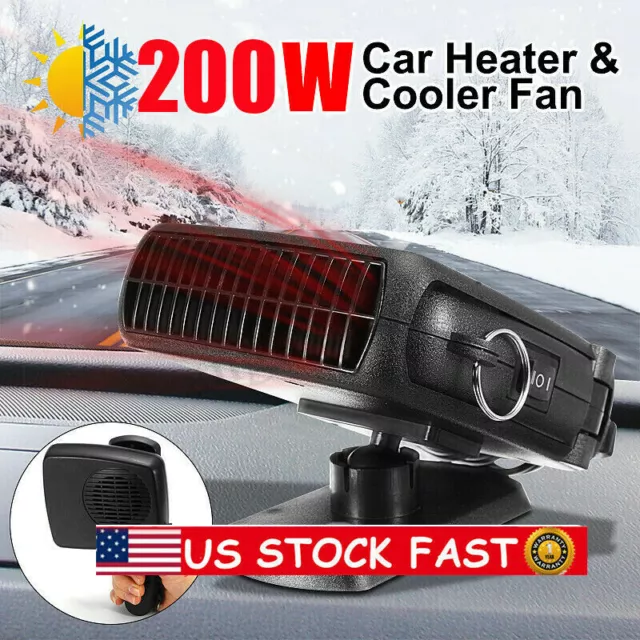 12V DC Car Auto Portable Defroster Demister Electric Heater Heating Cooling Fan 2