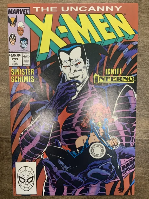 Uncanny X-Men #239 (Marvel, 1988) 1st Cvr 2nd Mr. Sinister Silvestri VF