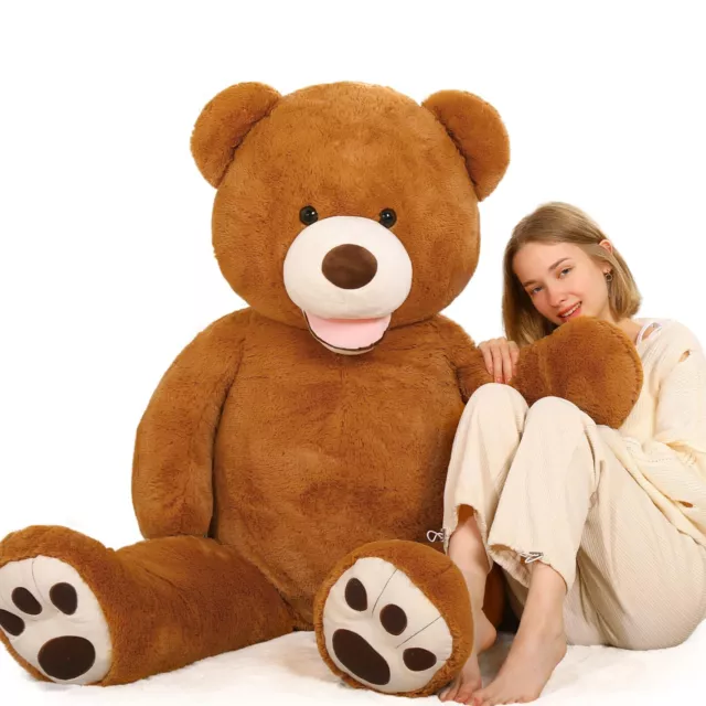 Giant Teddy Bear in Big Box Fully Stuffed & Ready to Hug - Huge 5-Foot Soft New