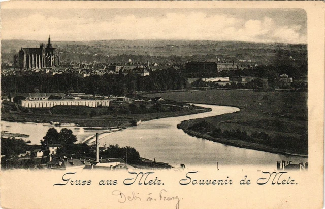 CPA AK Gruss aus METZ Souvenir de METZ (393284)