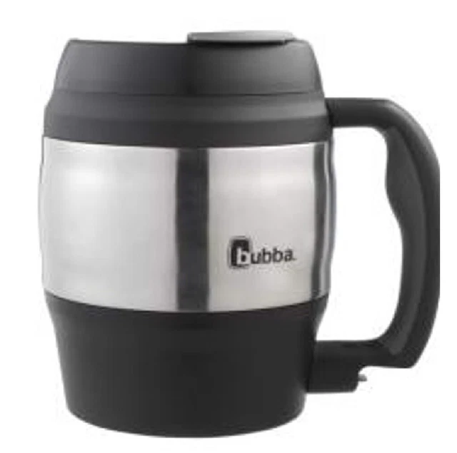 Bubba 1953391 Desk BPA Free Mug, Black/Silver