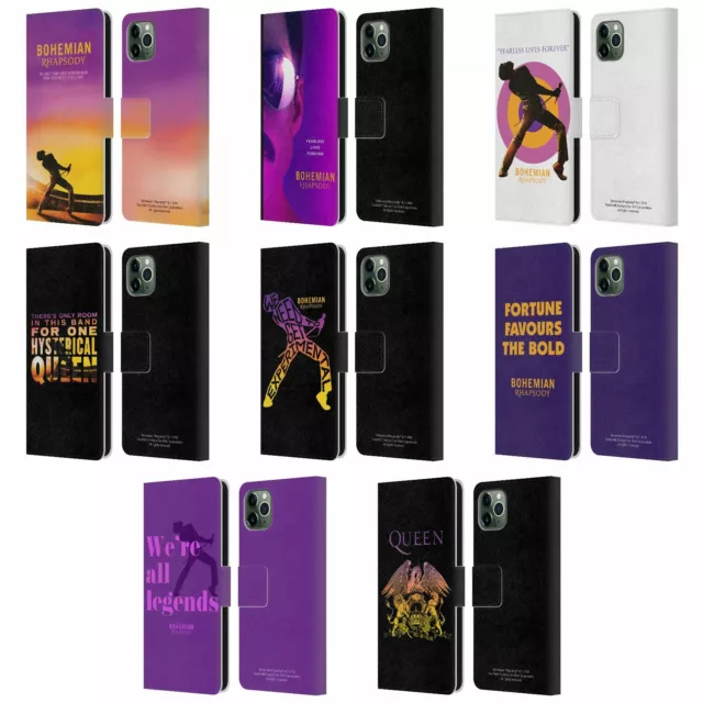 OFFICIEL QUEEN BOHEMIAN RHAPSODY ÉTUI COQUE EN CUIR POUR APPLE iPHONE TÉLÉPHONES