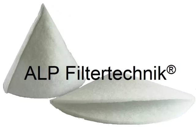 20x Filter Tellerventile Kegelfilter 100 mm L= 100 mm ca. 4-6mm Abluftfilter