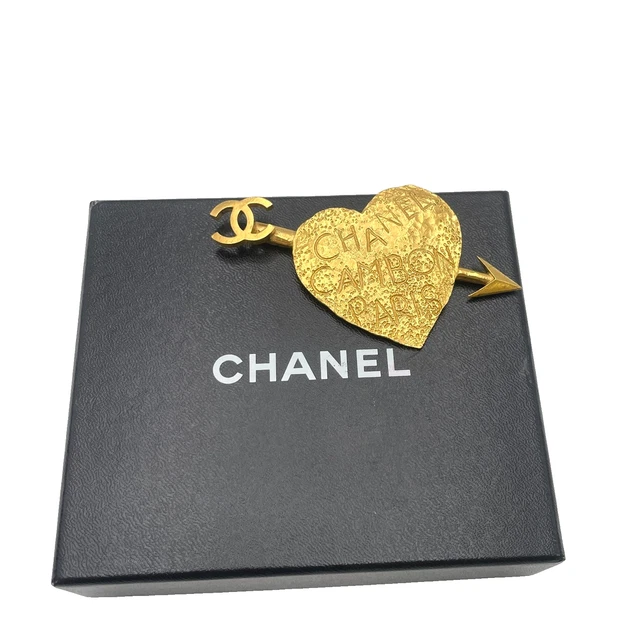 Broche Vintage Dorée – Strass, Forme Ruban Noué Avec Perle Imitation, 6,5 X 4 Cm (parfait état)