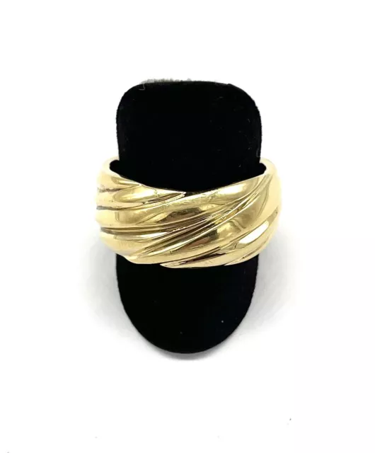 Bisutería Anillo, Dorado, Unisex, con Patrón, Talla 63 ,Buen Estado