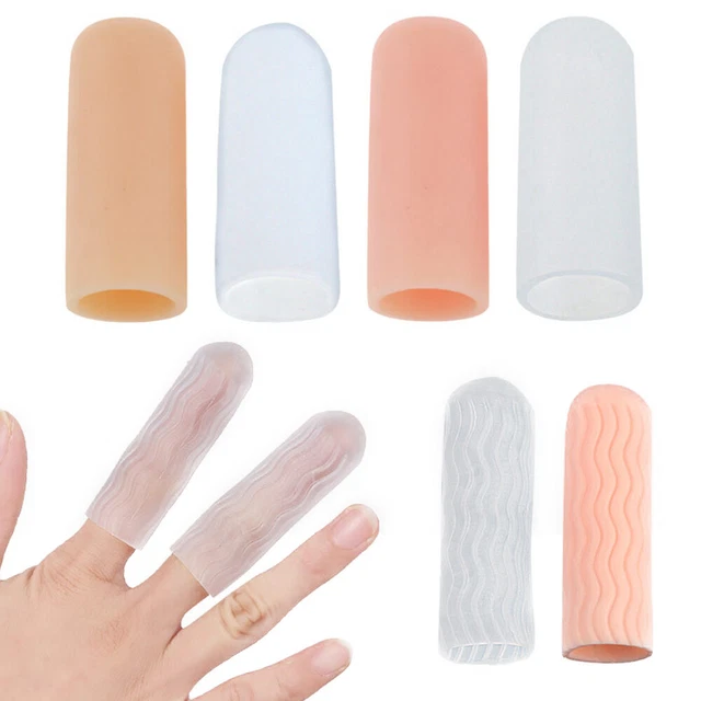 Lot De 14 Protège-doigts En Gel Respirant - Idéal Pour Soulager L'eczéma Des Mains, Les Fissures Des Doigts, L'arthrite Des Doigts Et Plus Encore