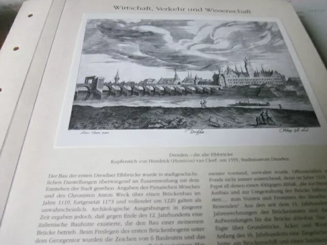 Sachsen Archiv Dresden 5010 Die alte Elbbrücke 1555Hendrick can Cleef