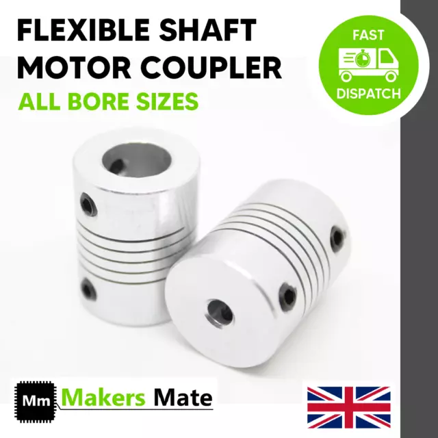 Flexible Shaft Coupling Coupler Stepper Motor CNC 3D Printer 3 4 5 6 7 8 10mm +