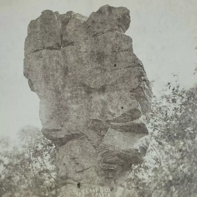 Monument Rock Utah UPRR Union Pacific Railroad Railway Photo Stereoview UT B970
