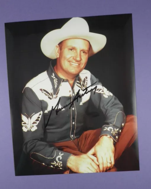 Gene Autry - Western Star - Genuine Autograph, Signed 10 x 8 Photo