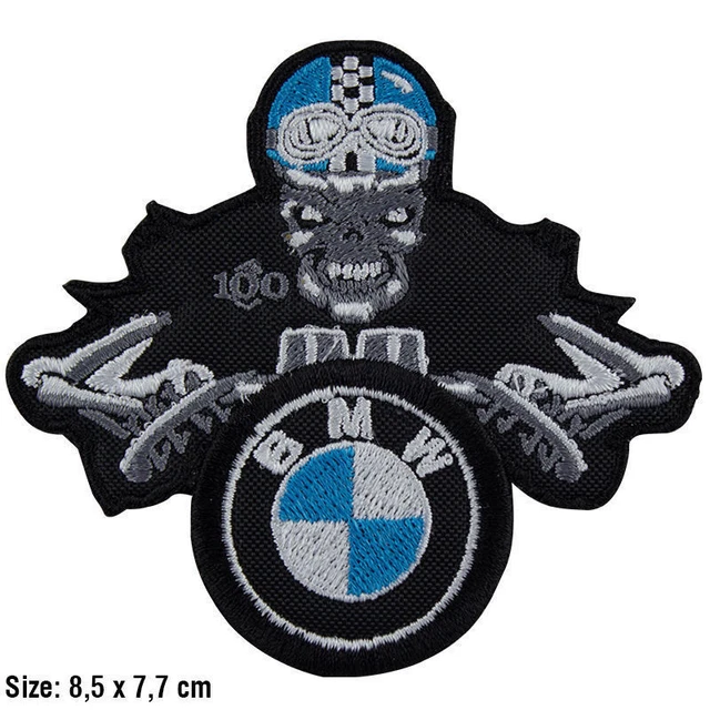 Toppa Ricamata Termoadesiva Cafe Racer – Ideale Per Personalizzare Giacca Jeans O Zaino - 10 X 3,5 Cm - 5