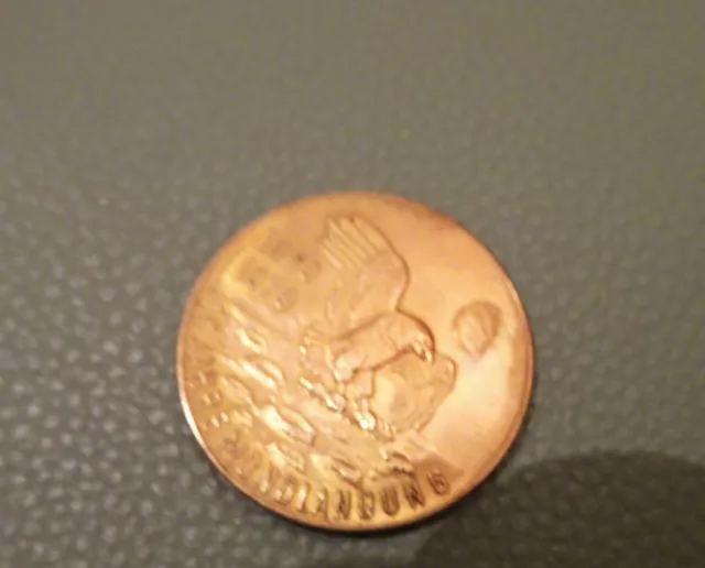 Münze Apollo 11 - 1969, 10 Jahre Mondlandung