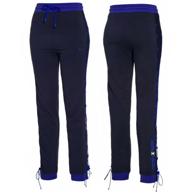 PUMA X RIHANNA Fenty Womens Laced Pants Joggers Navy 577288 02 £30.99 - PicClick  UK