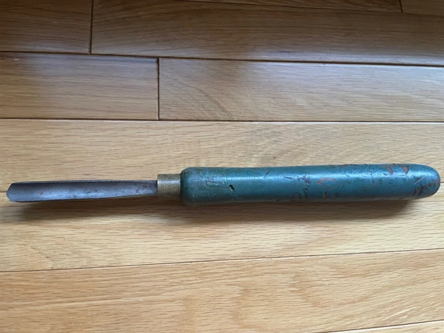 Vintage Lathe Turning Chisel Gouge Woodworking Collectable Hand Tool