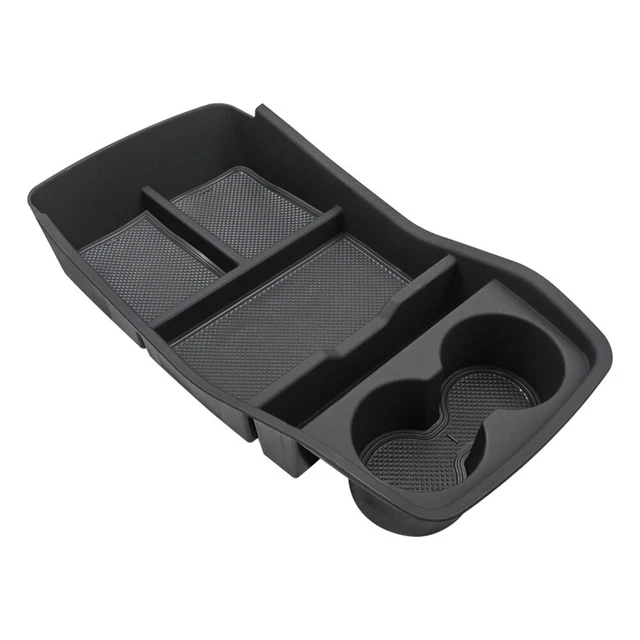 1x Car Central Control Storage Box Armrest Organizer Cup Holder Tray For Kia EV9