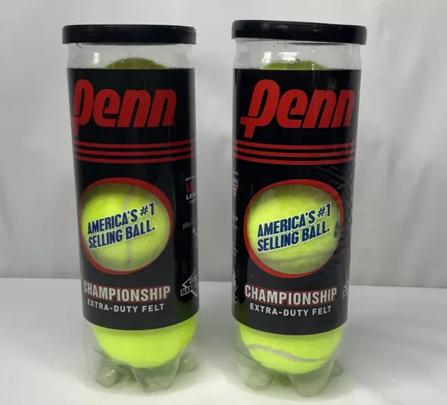 Penn Championship Tennis Balls Pressurized Extra Duty Felt Tennis Balls 2 CANS