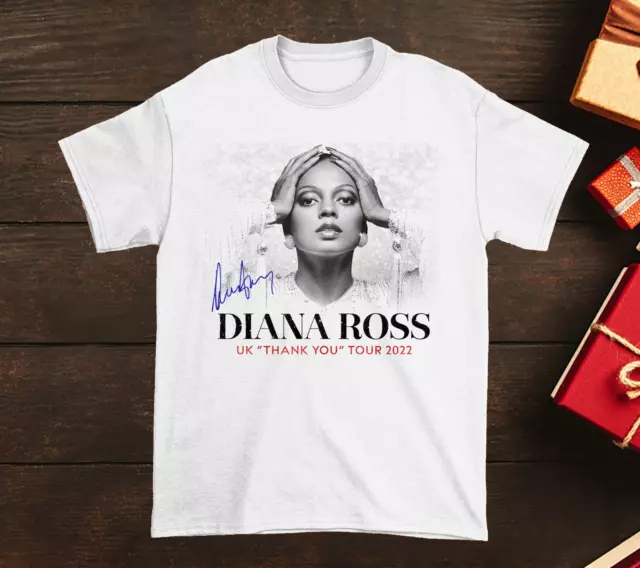 Rare Diana Ross Thank You Tour 2022 Unisex White Size S-4XL T-Shirt AG258