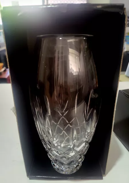 Royal Doulton Crystal Vase New In Box 18cm