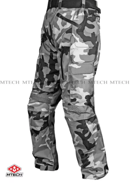 MTECH Motorbike Cordura Textile Pants Water Proof CE Armoured Pants Trouser