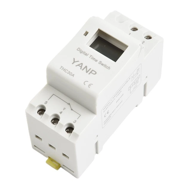 RELAY SWITCH TIMER Relay 1s/24h 30A Guide Rail Type Rechargeable Radio ...