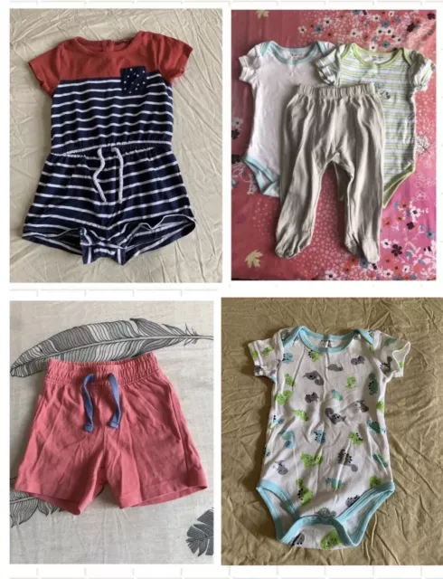 Baby boys clothing bundle, Short Bodysuit Trousers , size:9-12months
