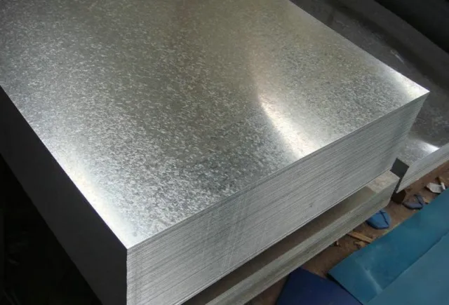 Tôles acier galvanisée ép. 1/1,5 ou 2 mm, dimensions aux choix, pliage acier