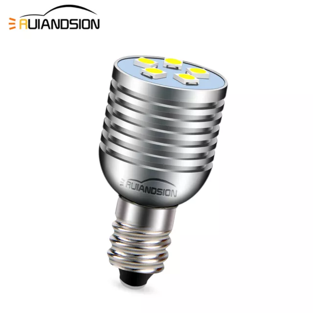 Ruiandsion E10 5050 LED Vis à mailles Ampoule de lampe de poche 3V