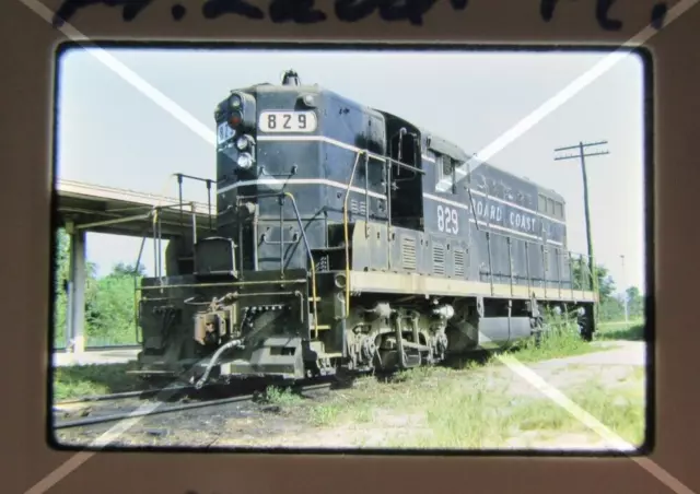 Original '72 Kodachrome Slide SCL Seaboard Coast Line 829 GP7      40R21
