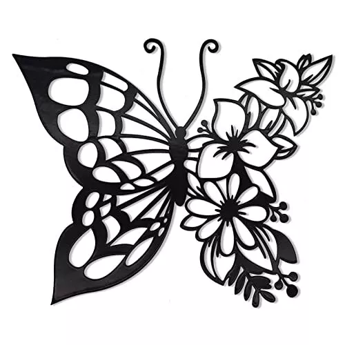 Butterfly Wall Art Boho Home Decor Hanging Appearance Metal Wall Hanging Decor