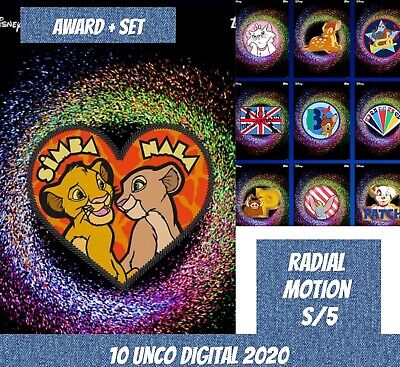 Topps Disney Unco Simba nala Award Set (1+9 radial motion s/5 2020 Digital