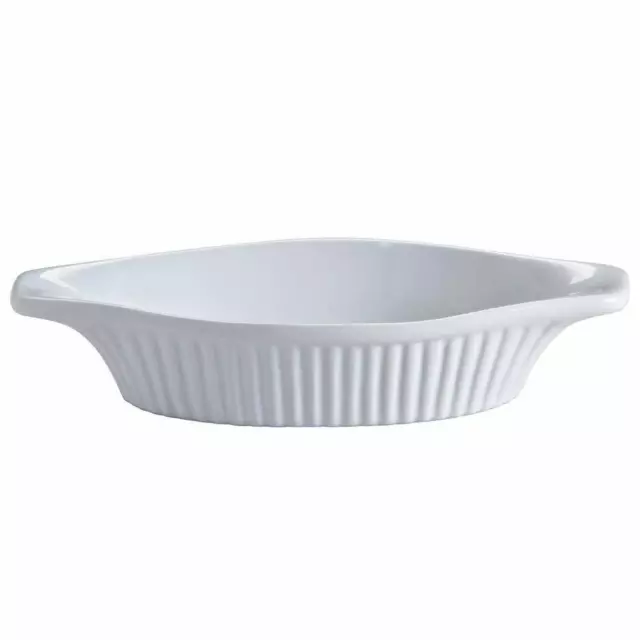 Mason Cash Classic Collection White Oval Gratin Dish 22cm Ceramic Baking Pie