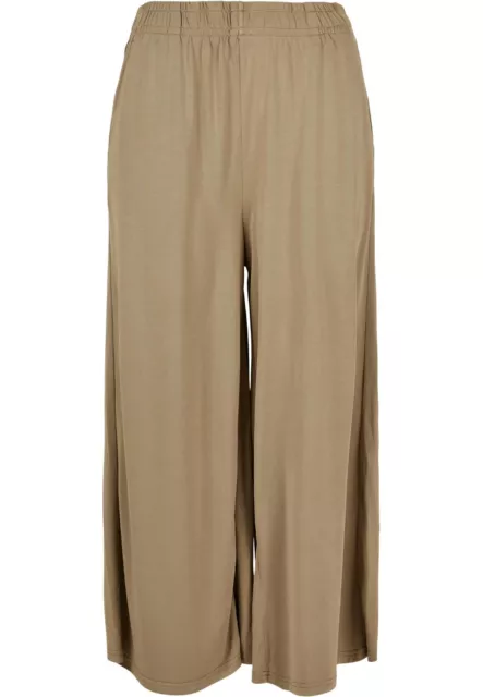 URBAN CLASSICS Culotte Gonna Pantaloni donna larghi Over sizes Khaki