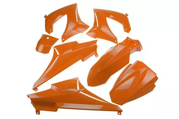 Verkleidungskit 7 Teile orange Derbi Senda DRD bis 2005