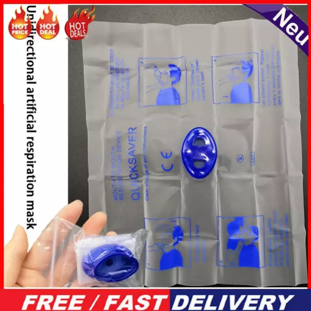 Disposable CPR Face Shield First Aid Breathing Respirator for CPR Training