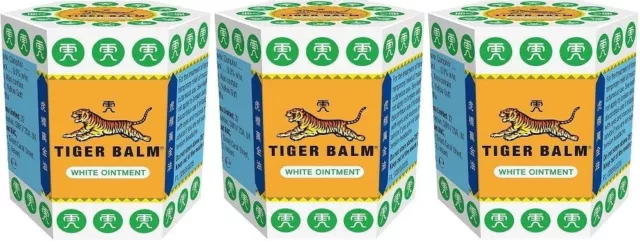 YEPPLO Weiß Tigerbalsam aus natürliche Balsam Relief Massage Salbe Weiß 21g x 3