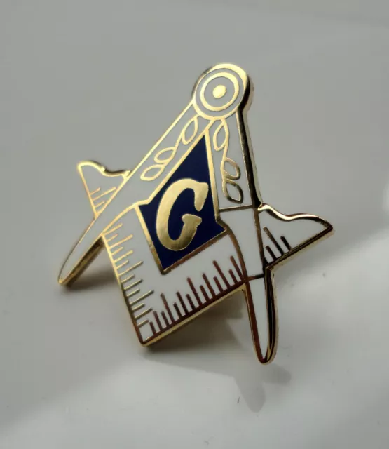 Freemason Masonic lapel pin badge G Geometry Square Compass 3