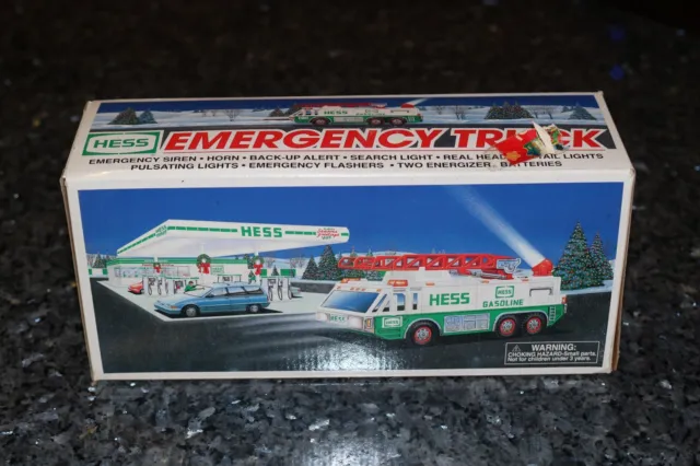 Hess Toy Emergency Truck 1996 Woodbridge Nj Original Box Look!