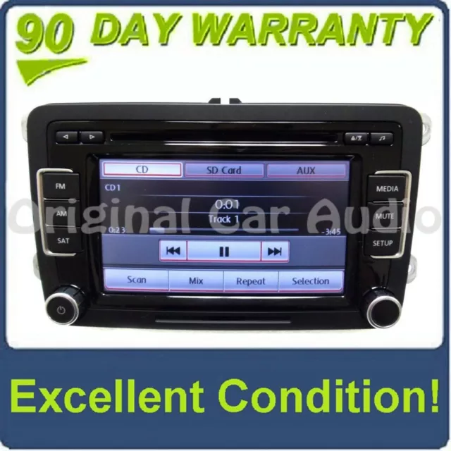 VW Volkswagen RCD-510 Radio Stereo 6 Disc Changer MP3 CD Player Touch Screen OEM VW Volkswagen RCD-510 Radio Stereo 6 Disc Changer MP3 CD Player Touch Screen OEM