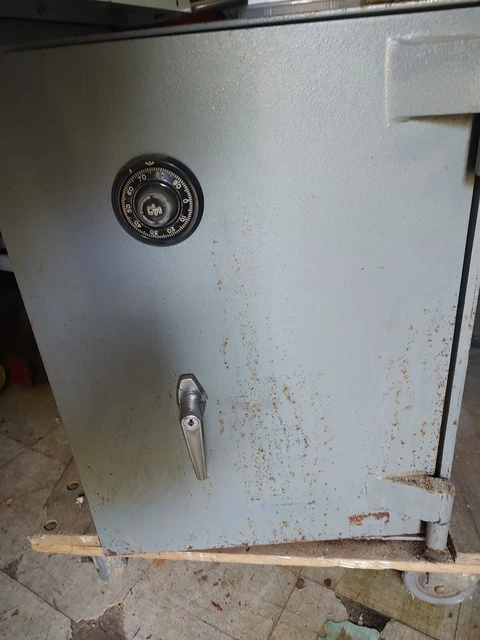 Heavy Vintage Steel Safe