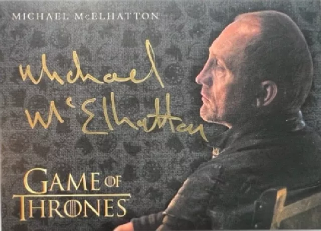 Michael McElhatton as Roose Bolton Gold Autograph Game of Thrones Valyrian Steel